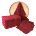 Czerwony ręcznik kąpielowy Frotte - 70x140 cm