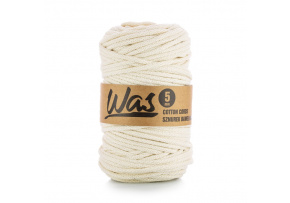 Sznurek bawełniany 5mm, 100m kolor Kość słoniowa