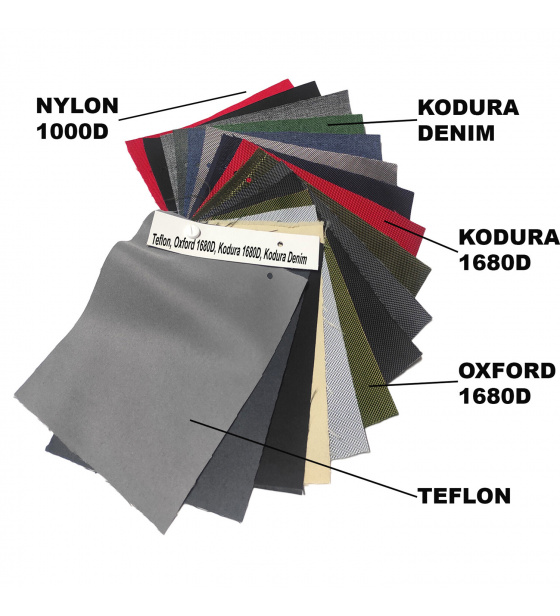 Wzornik tkanin wodoodpornych Teflon, Oxford 1680d, Kodura 1680D, Kodura Denim
