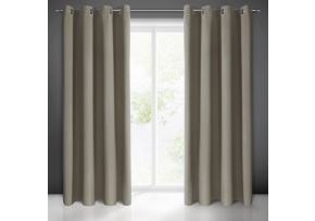 Zasłona zaciemniająca z przelotkami kolor Cappuccino 135x250cm