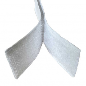 Pásek na suchý zip s lepidlem bílý 2x10 cm, šířka 20 mm
