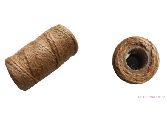 Přírodní jutový provázek 440X2  100 gr (54 m)