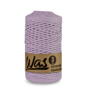 Sznurek bawełniany 3mm, 100m kolor Liliowy
