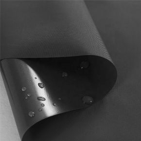 Wodoodporna tkanina Oxford PVC w kolorze czarnym