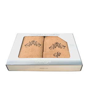 Komplet ręczników Frotte 3 szt., kolor Beżowy