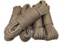 Šnůrka pletená jutová 8 mm x 20 m