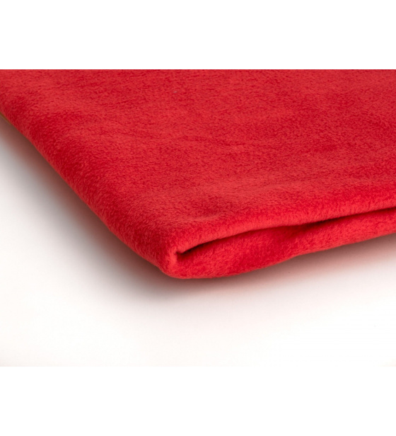 Tkanina Microfleece kolor Czerwony