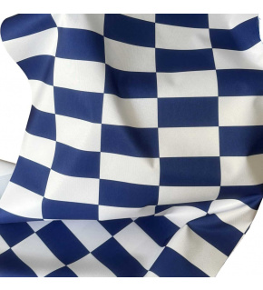 Tkanina zewnętrzna na leżaki i hamaki ogrodowe, kolor Biało Niebieski Szachownica, 5x10 cm Tkanina zewnętrzna na leżaki i hamaki ogrodowe, kolor Biało Niebieski Szachownica, 5x10 cm