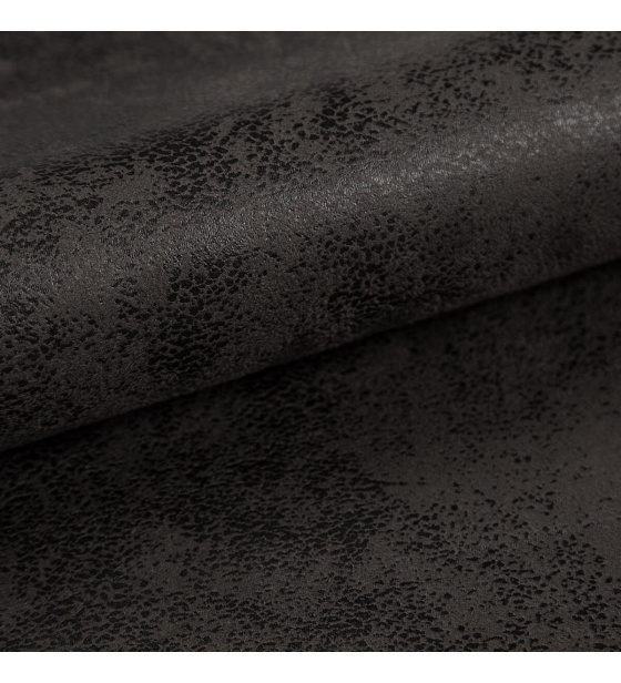 Ekoskóra Madagaskar Czarna, tkanina obiciowa, na metry