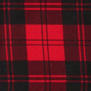 Tkanina flanelа czarno-czerwona 8x8 kratka 