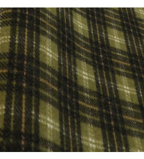 Tkanina flanela czarno-zielona 