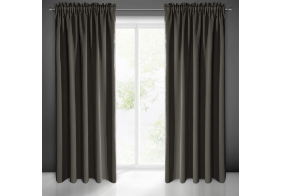 Zatemňovací závěs s řasící páskou GRAFIT 135X270 cm