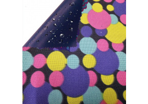 Tkanina wodoodporna KODURA wzór Kolorowe Kropki