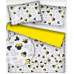 Tkanina bawełniana wzór Myszka Miki z żółtymi kokardkami na białym tle