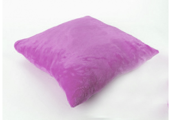 Poszewka na poduszkę z mikropolaru UNI kolor j.Fioletowy, 40x40 cm