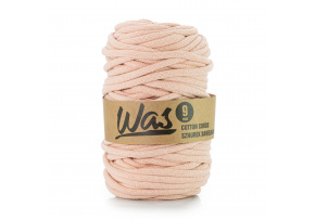 Sznurek bawełniany 9mm, 50m kolor Łososiowy Sznurek bawełniany 9mm, 50m kolor Łososiowy
