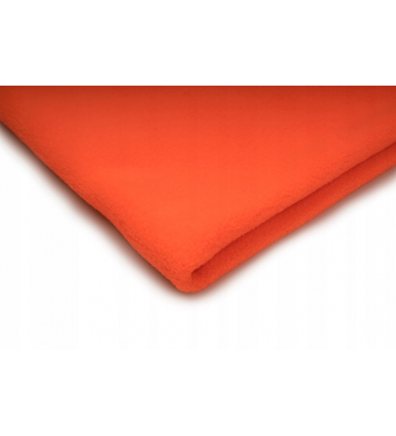 Tkanina Microfleece kolor Pomarańczowo - neonowy 
