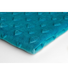 Minky serca kolor Turkusowy