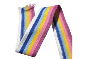 Taśma lampas 30 mm kolor Rózowy Multi - 05