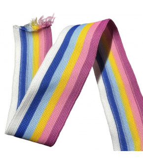 Taśma lampas 30 mm kolor Rózowy Multi - 05