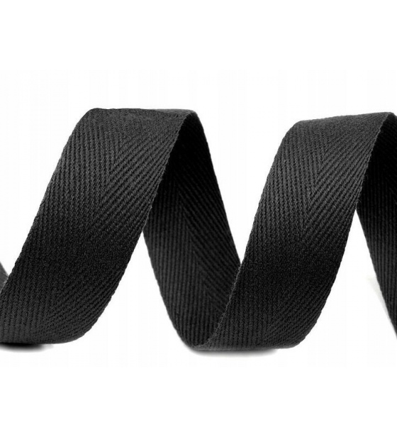 Lamówka bawełniana 10mm kolor czarny