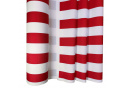 Tkanina zewnętrzna na leżaki i hamaki ogrodowe, kolor biało-czerwony, 5 cm