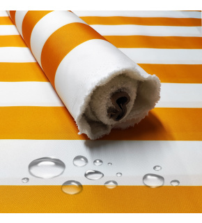 Tkanina Wodoodporna Premium wzór Żółte paski