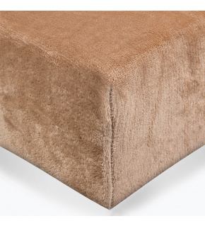 Prześcieradło z mikroflaneli kolor Brązowy 140x200