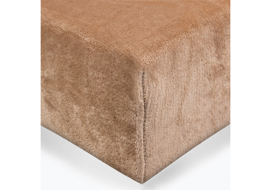 Prostěradlo mikroflanel barva hnědá 140x200