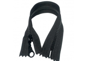 Zamek kostka 5 mm 25 cm Nierozdzielczy Czarny