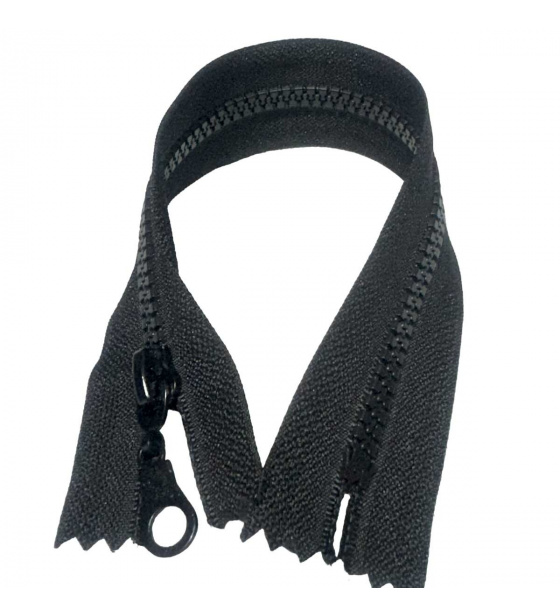 Zamek kostka 5 mm 25 cm Nierozdzielczy Czarny