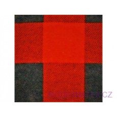 Tkanina flanelа czarno-czerwona 4x4 kratka Tkanina flanelа czarno-czerwona 4x4 kratka