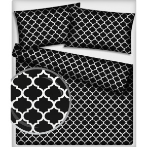 Tkanina Bawełniana wzór Maroko w kolorze czarnym