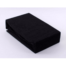 Prześcieradło frotte EXCLUSIVE z gumką 180x200 - Czarny Prześcieradło frotte EXCLUSIVE z gumką 180x200 - Czarny