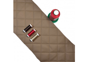 Ekoskóra Pikowana Ultradźwiękowo kolor Cappuccino