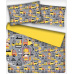 Tkanina bawełniana wzór Budowa żółty