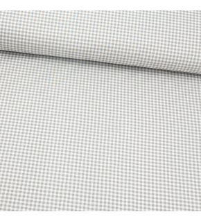 Tkanina bawełniana Kostki szaro białe, 4mm mini Tkanina bawełniana Kostki szaro białe, 4mm mini