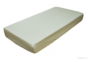 Prześcieradło bawełniane z gumką 60x120cm kolor Ecru