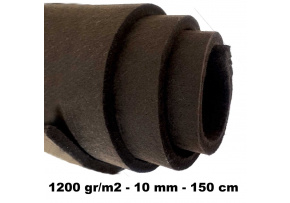 Filc techniczny 10 mm kolor Brązowy, szerokość 150 cm
