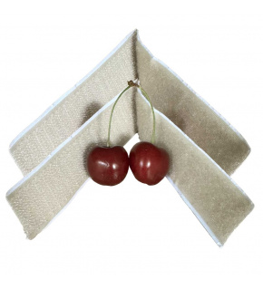 Taśma rzep z klejem (komplet) - Beżowa 2x20 cm, szerokość 25 mm