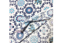 Tissu coton au métre imprimé Oriental bleu 2