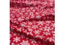 Christmas cotton fabric, by the meter, width 160 cm, Christmas stars on Red