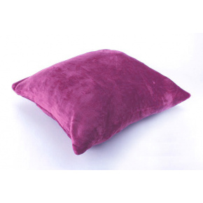 Poszewka na poduszkę z mikropolaru UNI kolor Fioletowy, 40x40 cm