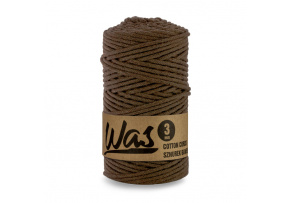 Sznurek bawełniany 3mm, 100m kolor Brązowy