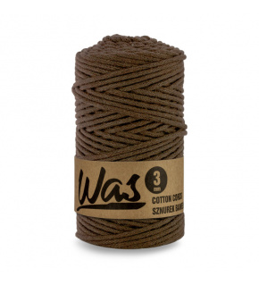 Sznurek bawełniany 3mm, 100m kolor Brązowy