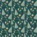Świąteczna tkanina bawełniana wzór 05 na zielonem tle