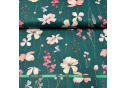 Tkanina bawełniana wzór Kwiaty na Zielonym