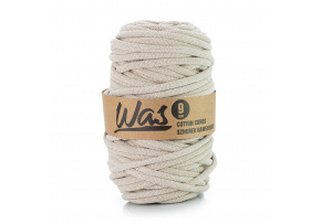 Sznurek bawełniany 9mm, 50m kolor Jasny beżowy