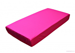 Prześcieradło bawełniane z gumką 60x120cm kolor Amarantowy