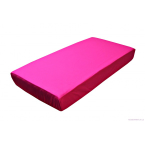 Prześcieradło bawełniane z gumką 60x120cm kolor Amarantowy